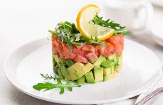 Tartar de salmón