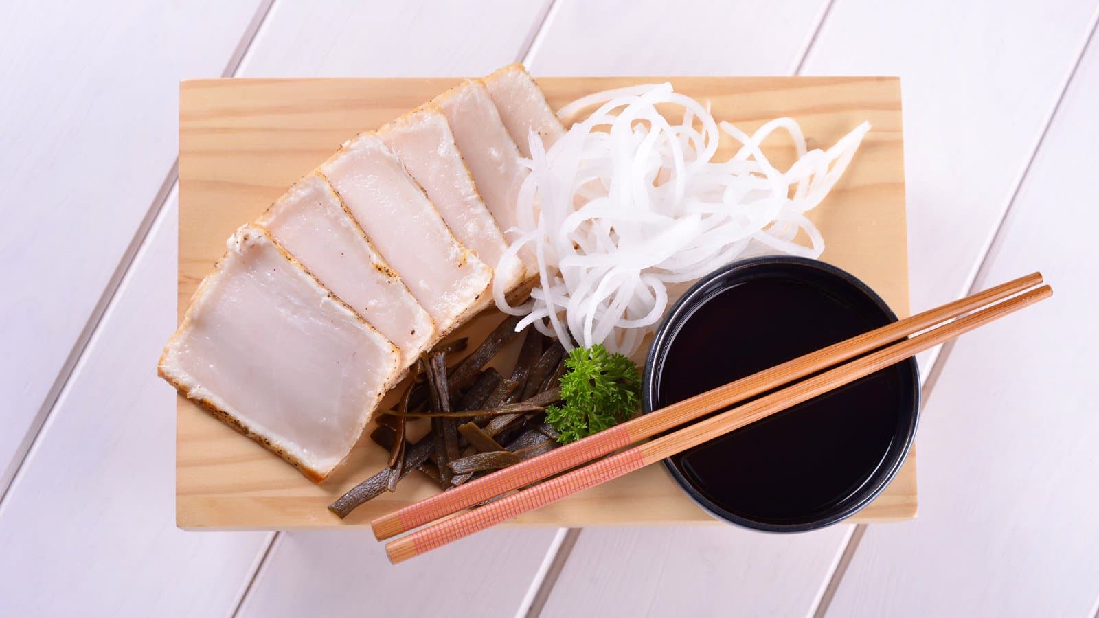 Tataki de pez mantequilla