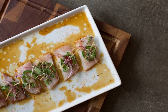 Tataki de Hamachi