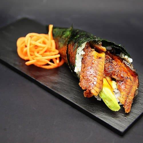 Temaki de anguila