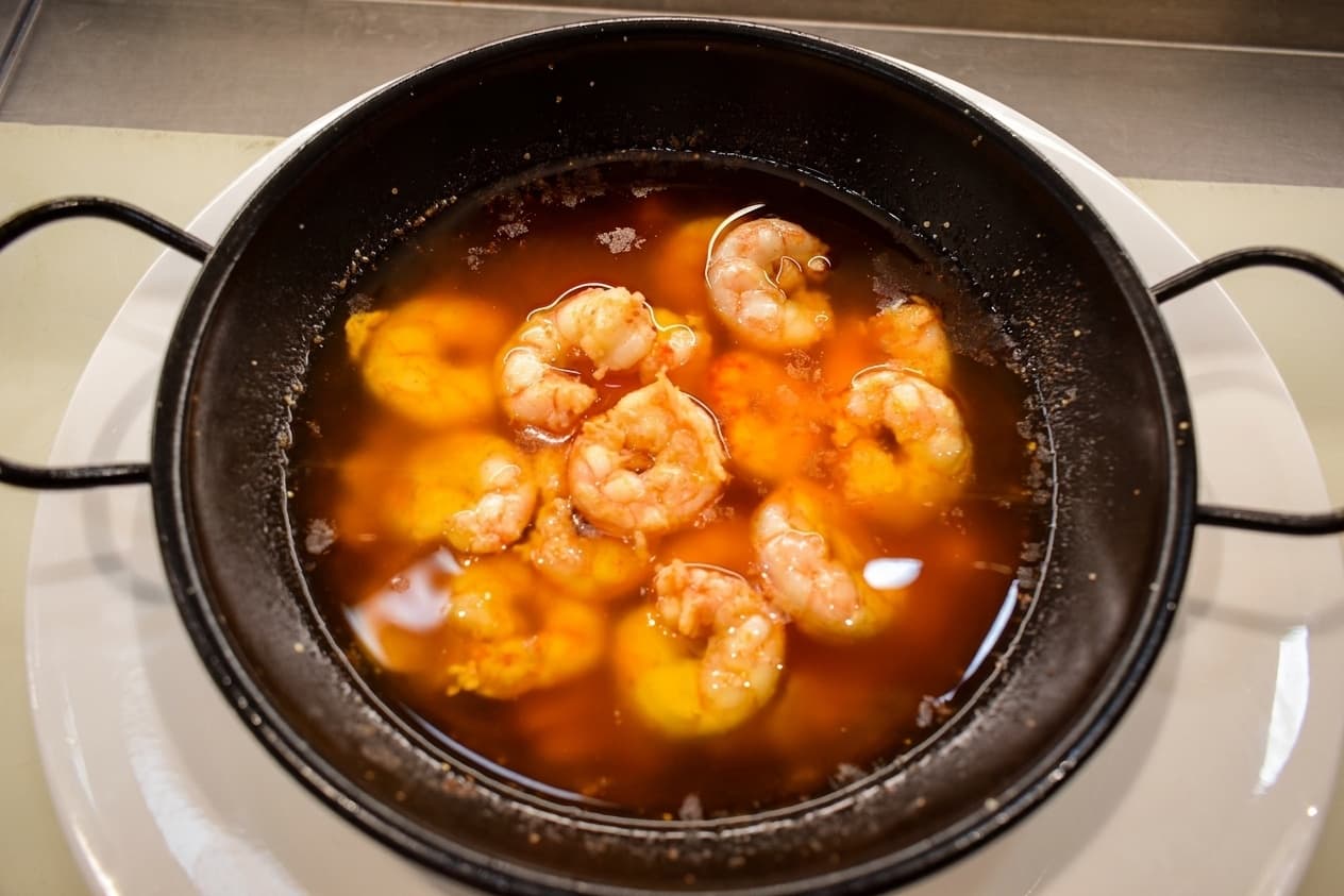 Gambón al ajillo
