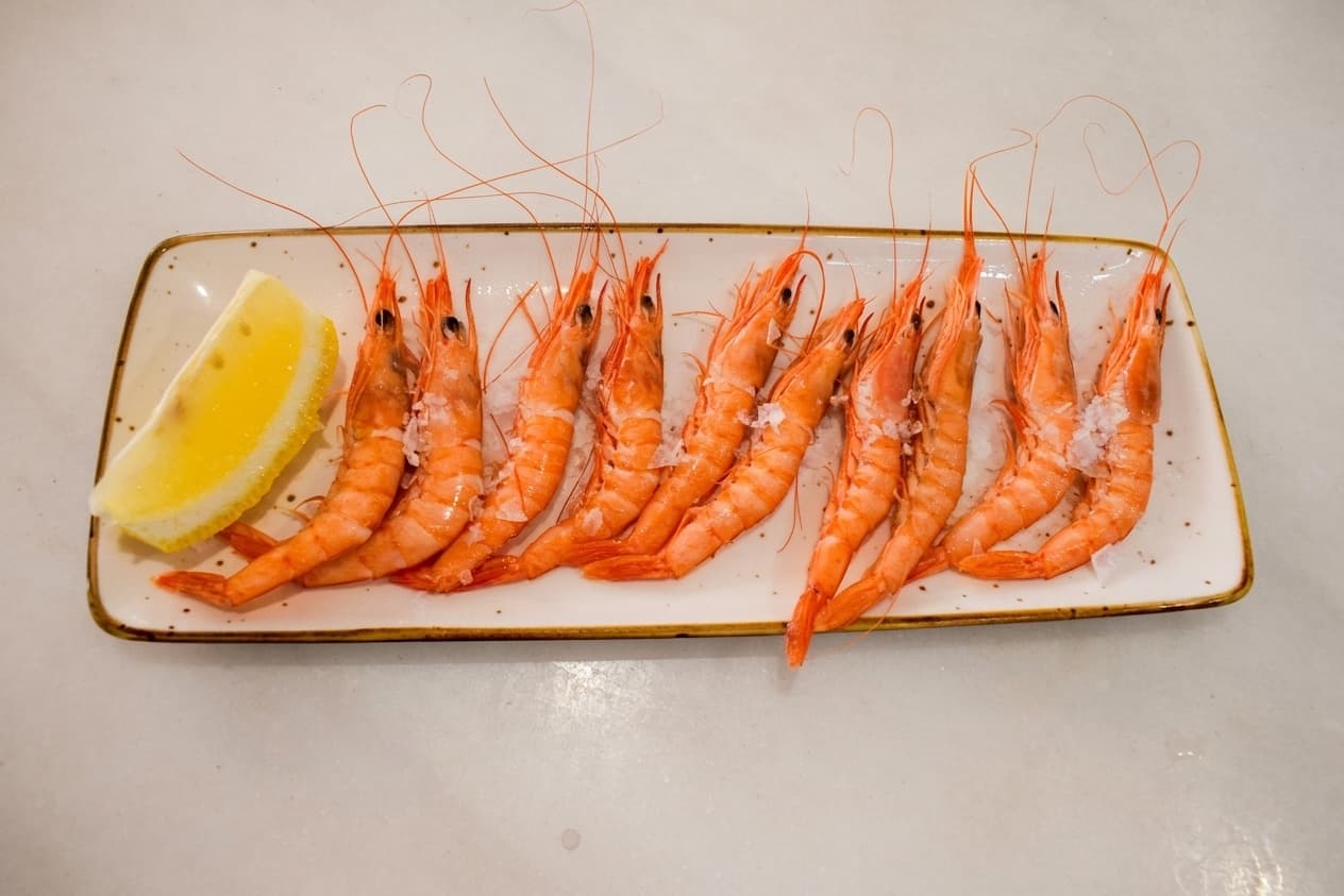 Gambas cocidas