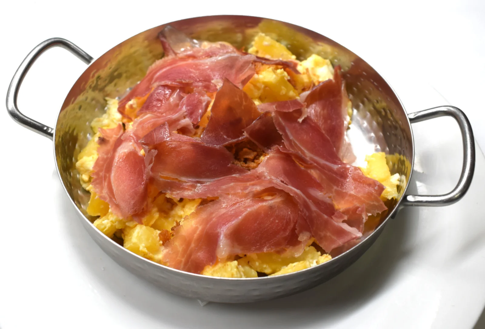 Patatas con jamón ibérico