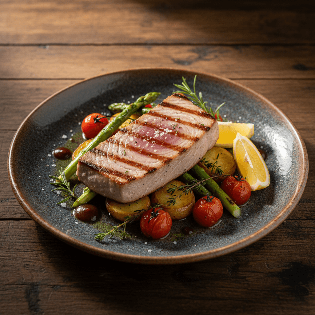 Lomo de atún a la brasa