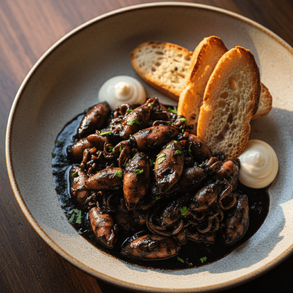 Chipirones en su tinta