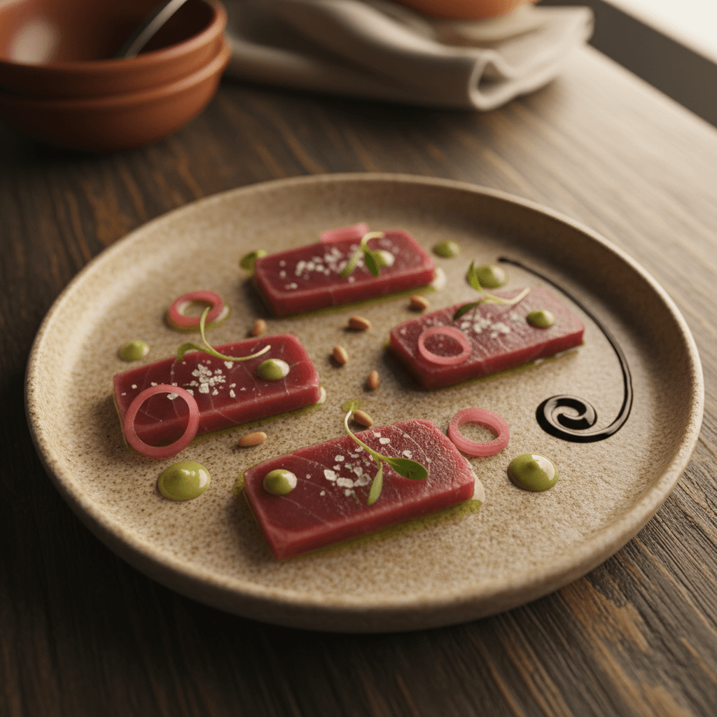 Sashimi de atún rojo