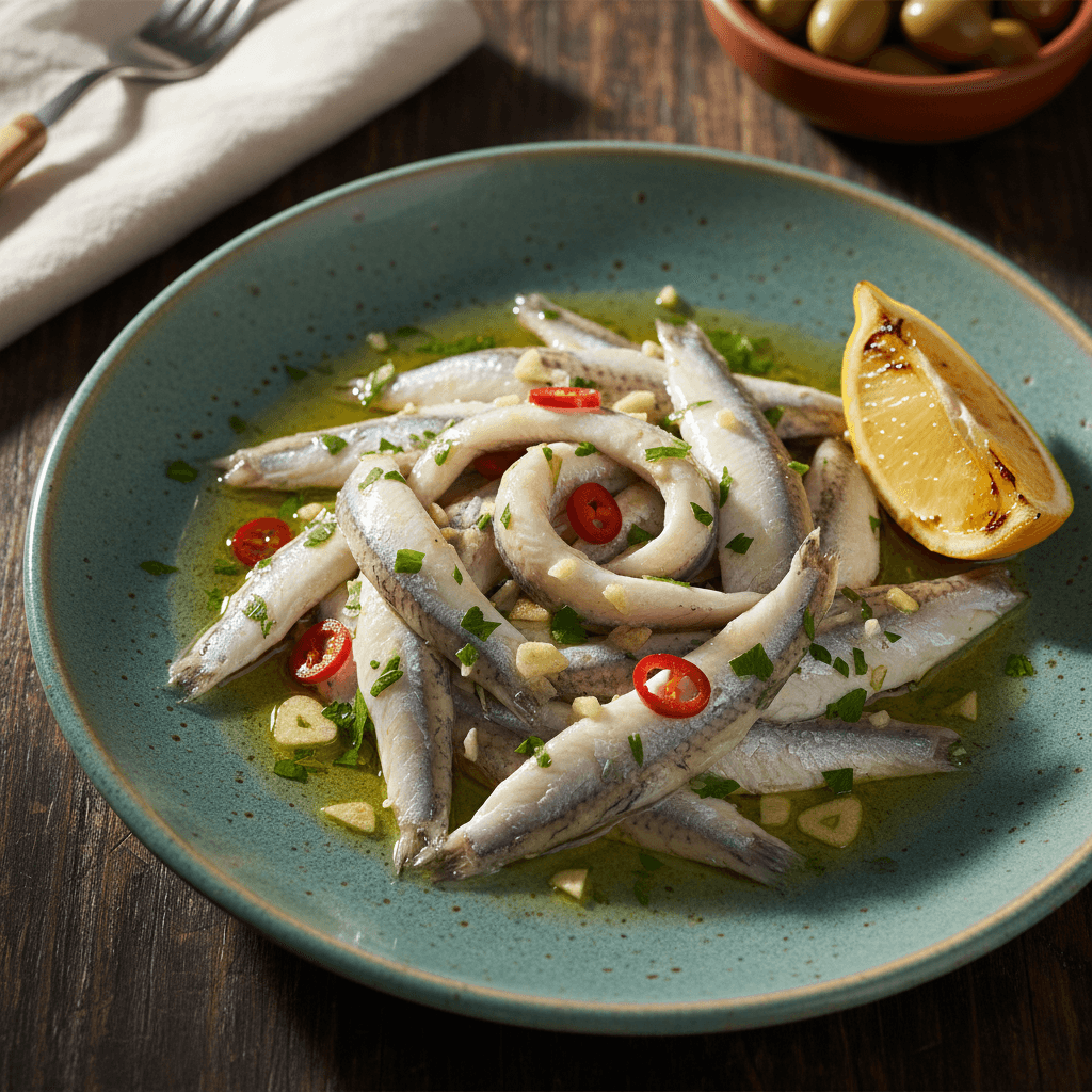 Boquerones en vinagre caseros